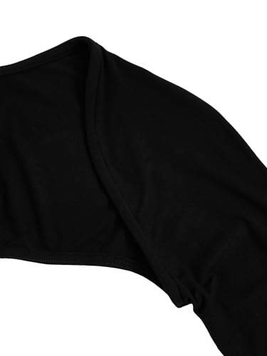 Image of Verdusa Women's Long Sleeve Open Front Bolero Shrug Crop Top Cardigan
