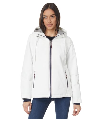 Amazon.com: Tommy Hilfiger Women's Iconic Stadium Jacket White X