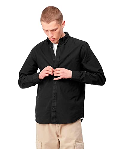 Carhartt Hemd L/S Bolton Shirt Cotton Schwarz S