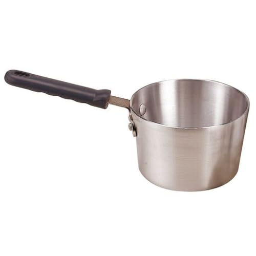 Crestware Commercial Grade, PAN4H, 4.5 Quart Heavy Gauge Aluminum Sauce Pan with Grip Handle, Heat Resistant up to 350 Degrees (Package of 1)