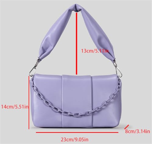 Women Trendy Vegan Leather Crossbody Bag Square Y2K Shoulder Handbag Chic PU Tote Purse Chain Top Handle Flap Satchel4