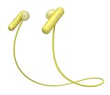 Sony WI-SP500Y - Auriculares Deportivos inalámbricos (con Bluetooth, Color Amarillo)