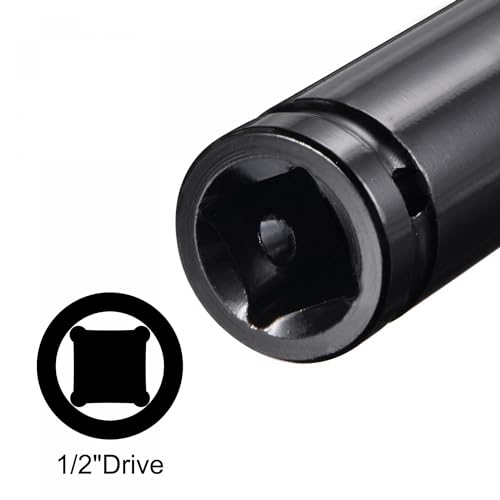Image of TA-VIGOR 2Pcs 1 /2 Drive by 22mm Deep Impact Socket, 6 Inch Length Durable Reliable CR-V Steel, 6-Point Metric Sizes for Home Car Repair