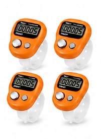 Image of Sovely Mini Hand Tally Counter Digital Electronic Finger Ring - LED Finger Counter for Mantra Jap, Cricket Umpire, NAM Jap, Multiuse Counting Tally Machine, Portable Hand Clicker (4, Multicolor)