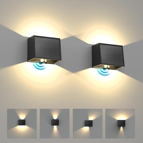 T SUN Aplique Solar Exterior Pared con Sensor