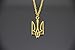 Gold Tryzub Necklace, Handmade in Ukraine, Pray for Ukraine Jewelry, Ukrainian Emblem Jewelry, Tryzub Trident Pendant, Gift from Ukraine, Ukrainian Sellers