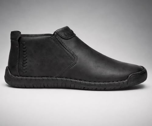 Image of Kraasa Men's Stylish Trendy Sneakers | High Tops Synthetic Side Zipper Casual Shoes | Ultra Soft Cushioned Insole | Airmix Sole Footwear