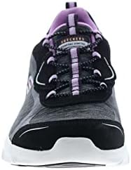 Skechers Women's D'LUX Comfort-Sunny Oasis Sneaker, Black/Purple=BKPR, 7.5 | Image 2