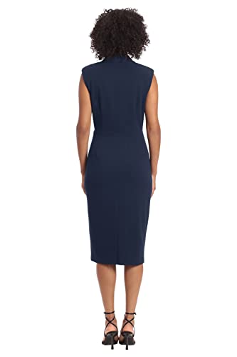 Maggy London Women's Tuxedo Blazer Wrap Dress3