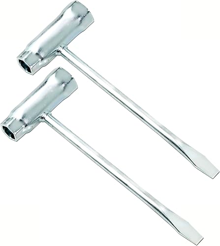 2pack Replacement Combination Screwdriver and Wrench 13 by 19 mm (13-by-19) Chainsaw T-Wrench Scrench Socket Spark Plug Chainsaw Adjustment Tool