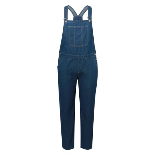 Salopette de protection en jean coupe ajustée avec finitions renforcées