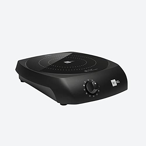 Miji Gala EI 1600, Mobiles HiLight-Kochfeld, SCHOTT CERAN® Glaskeramik-Oberfläche, Restwärmeanzeige, Überhitzungsschutz, Stufenlose Energieregelung, Aluminiumgehäuse, schwarz Cover