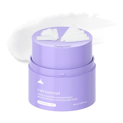 caraseoul Gentle Grinding Cleansing Balm Makeup Remover with BHA Salicylic Acid & Bakuchiol, Vegan...