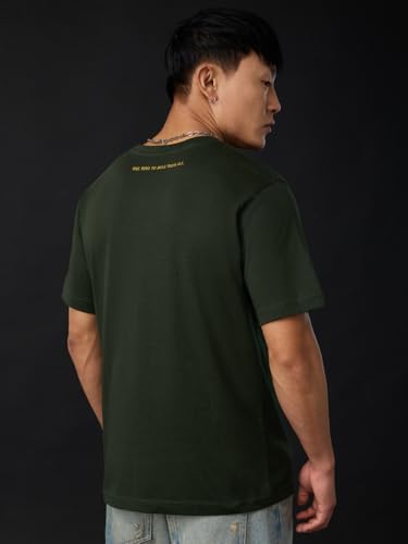 Image of The Souled Store LOTR: One Ring Men and Boys Short Sleeves Round Neck Graphic Printed Cotton Relaxed Fit Lightweight Comfortable All-Season T-Shirt