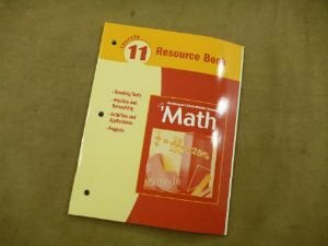Paperback McDougal Littell Middle School Math, Course 1: Resource Book Chapter 11 Book