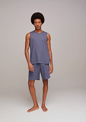 Pijama Curto Masculino Básico - Azul Médio - XXG