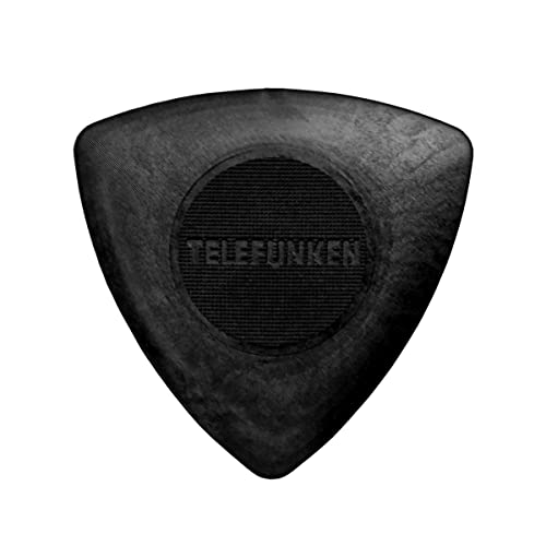 TELEFUNKEN Graphite Enriched Delrin 1.6mm Triangle Guitar Picks (6 Pack)