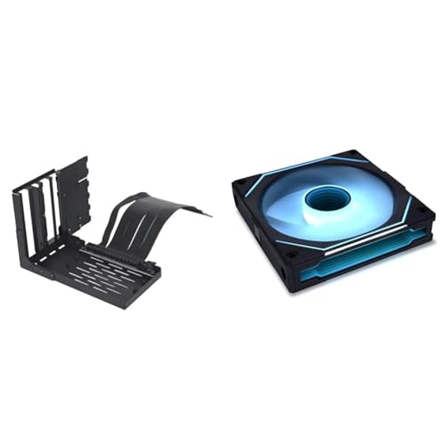 Image of Lian Li 4-Slot Vertical GPU Mounting Kit with Gen 4 Riser, 120mm SL Infinity ARGB Fan for Desktop, Compatible with Lian Li O11D EVO XL & LANCOOL III, 200mm Length