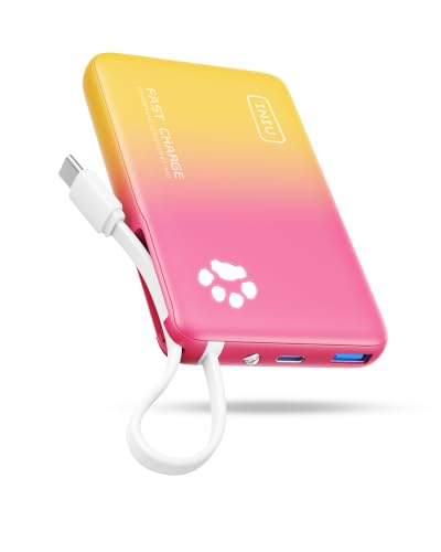 INIU PawGo Portable Charger, 45W PD 10000mAh Slim Power Bank...