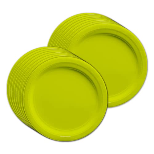 Solid Green Birthday Party Supplies Set Plates Napkins Cups Tableware Kit for 16