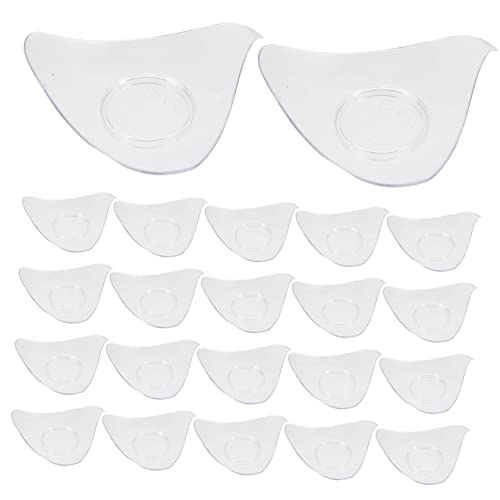 WOFASHPURET 24pcs Plastic Dessert Plates Ice Cream Plates for Parties Chic Food Serving Dish for Buffets and Gatherings