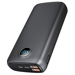 Portable-Charger-Power-Bank – 40000mAh Power Bank PD 30W and QC 4.0 Quick Charging Built-in LED Display 2 USB 1Type-C…