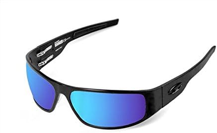 ICICLES Big Daddy Bagger Blue Lens Sunglasses with Matte Black Flat Frame