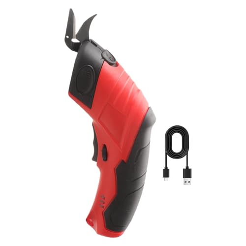 Ciseaux sans fil pour carton | Ciseaux ergonomiques rechargeables par USB | Ciseaux à tissu polyvalents, outil de coupe de tapis pour cuir, carton