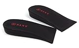 SINY® 0.8 inches Shoe Insoles for Women and Men Height Increase Heels Pad Air Cushion Black Lift Kit