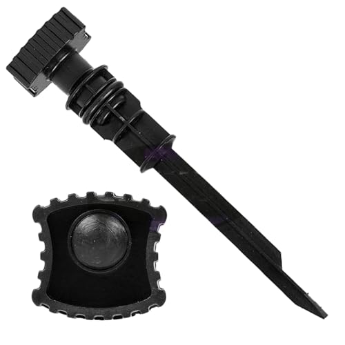S Oil Dipstick - For Rolair Air Tools And Air Compressors Parts Replacement - 5-1/8" Long 3/4" Diameter Black