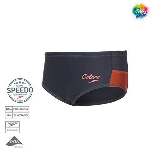 Speedo Sunga Bicolor Kids, 16, Cinza