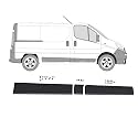 MKAREPART Seitentür Komplettleiste Zierleisten Set Rechts für SWB kompatibel mit Vivaro Trafic MK2 Primaster 2001-2014 (Rechtssatz SWB)