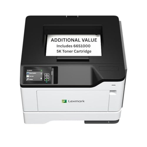 Image of Lexmark MS531dw Monochrome Laser Printer, Duplex (2-Sided Printing), Energy Star, Up to 46 ppm, 2.8 inch, Color Touch Screen(38S0300) Bundle with 66S1000 Black 5K Yield Toner Cartridge