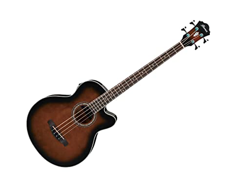 Ibanez AEB10E Acoustic-Electric Bass, Dark Violin Sunburst