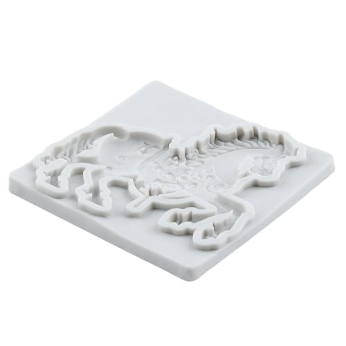 Moules silicone carrousel haute précision pour pâte à sucre et cake design