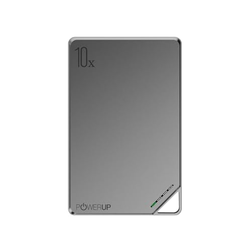 Image of POWERUP NanoMag 10000mAh Mag-Safe Power Bank, 15W Fast Wireless Charging | Strong Magnetic Hold | Ultra-Slim 22.5W Fast Charing Type C Port Compatible with Wireless Charging Phones - Silver