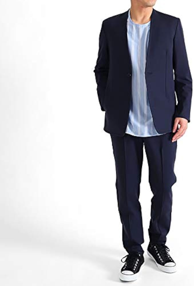 Amazon | [レインメーカー] ストレッチ ノーカラージャケット