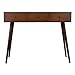 Décor Therapy Mid Century Three Drawer Wood Console Table, Light Walnut