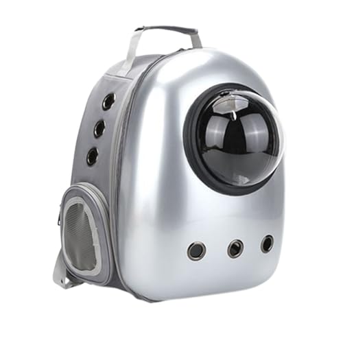 acfeco Katzen Rucksack Raumkapsel, Katzenrucksack bis 7.5 kg, Katzen Transport Rucksack, Hunderucksack bis 4kg mit Transparentem Atmungsaktive Wärme Proof für Klein Haustier Hunde