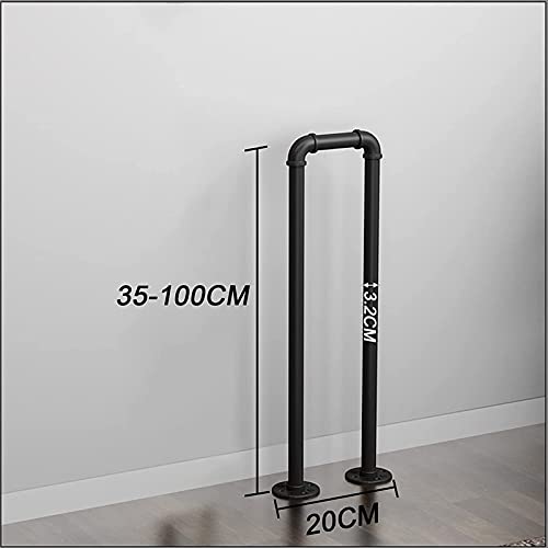 Rampe d'escalier en fer forgé en U de 55 cm pour terrasse - 4
