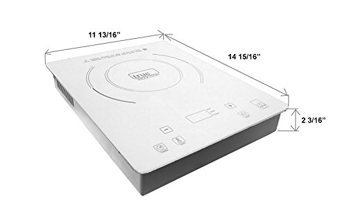 True Induction Ti-1B Single Burner Counter Inset Energy Efficient Induction Cooktop, Black #TOP3