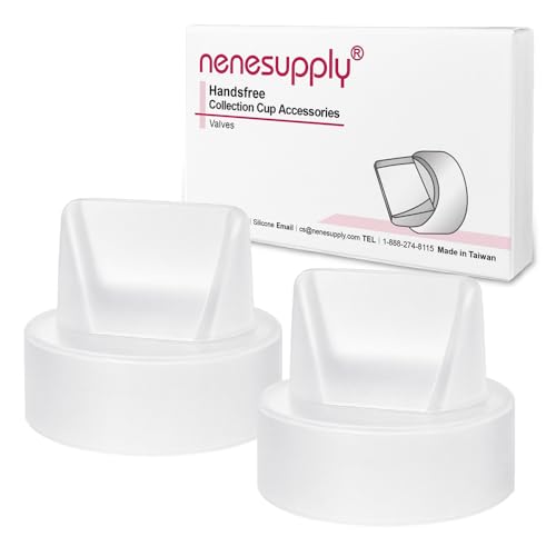 Image of Nenesupply Valves 2pc for Handsfree Wearable Collection Cups. Work with Nenesupply Handsfree Wearable Collection Cups Only. Made of Food Grade Material. Handfree Pumping