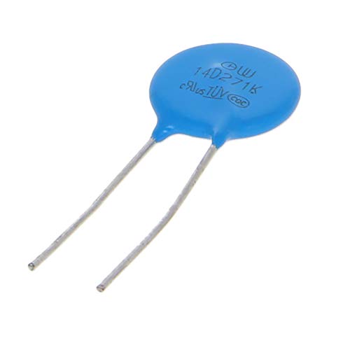 Fielect 20Pcs Voltage Dependent Resistors AC 175V 14D271K/F7.5 Radial Lead Disc Varistors
