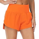 Diseño de doble capa: nuestros pantalones cortos de correr para mujer están consideradamente diseñados con forro interior. Ayudan a mantener tus pantalones cortos en su lugar, pueden reducir el riesgo de rozaduras en la carrera. Se ofrece apoyo y cobertura adicionales al mismo tiempo.