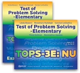 Test of Problem Solving–Third Edition Elementary: Normative Update (TOPS-3E: NU)