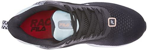 Tênis Fila Racer One, Feminino Preto/Azul Claro/Prata 37