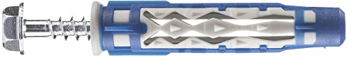 SPIT - Boite de 50 chevilles bi-matière COLORTECH 8x50 avec vis tête hexagonale SPIT 565192