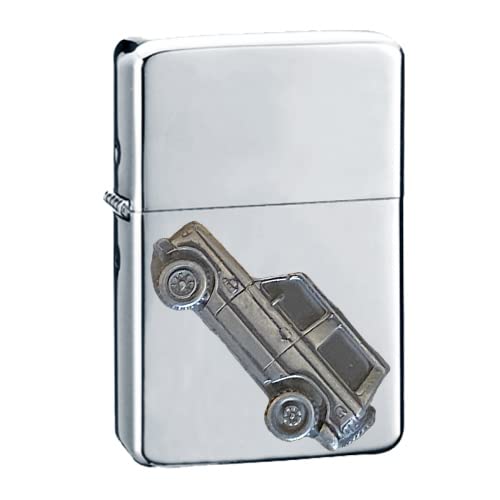 Briquet essence Pajero Shogun effet étain 3D cadeau idéal
