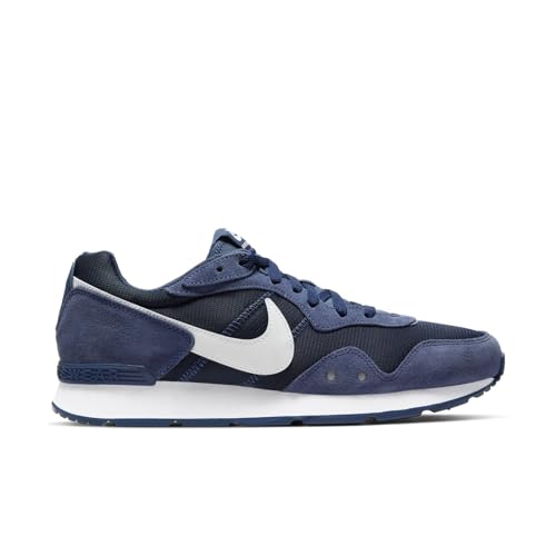 NIKE Venture Runner, Sneaker Mens, Midnight Navy/White-Midnight Navy, 42 EU