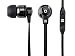 Monoprice Hi-Fi Reflective Sound Technology Earbuds Headphones - Black/Carbonite with Microphone